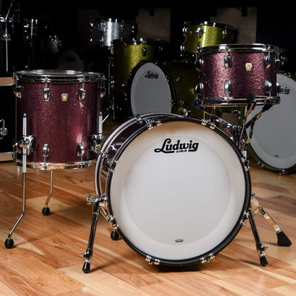Ludwig Classic Maple 12/14/20 3pc. Drum Kit Burgundy Mist Drums and Percussion / Acoustic Drums / Full Acoustic Kits