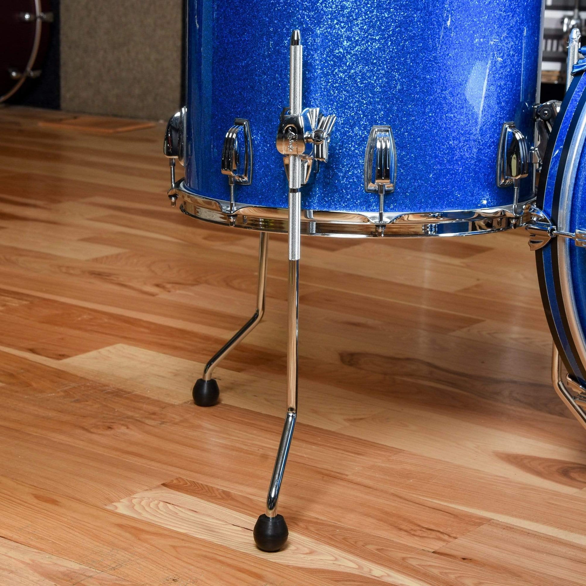 Ludwig Classic Maple 13/16/24 3pc. Drum Kit Blue Sparkle Drums and Percussion / Acoustic Drums / Full Acoustic Kits