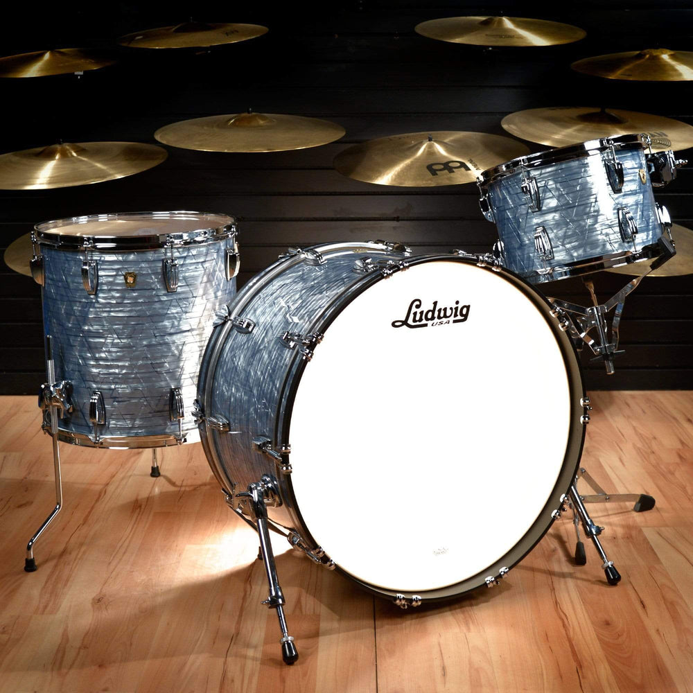 Ludwig Classic Maple 13/16/24 3pc. Drum Kit Sky Blue Pearl Chicago