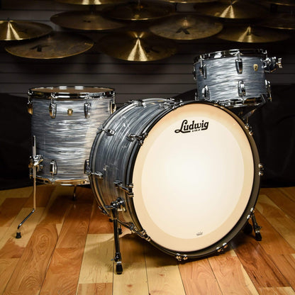 Ludwig Classic Maple 13/16/24 3pc. Drum Kit Vintage Blue Oyster Drums and Percussion / Acoustic Drums / Full Acoustic Kits