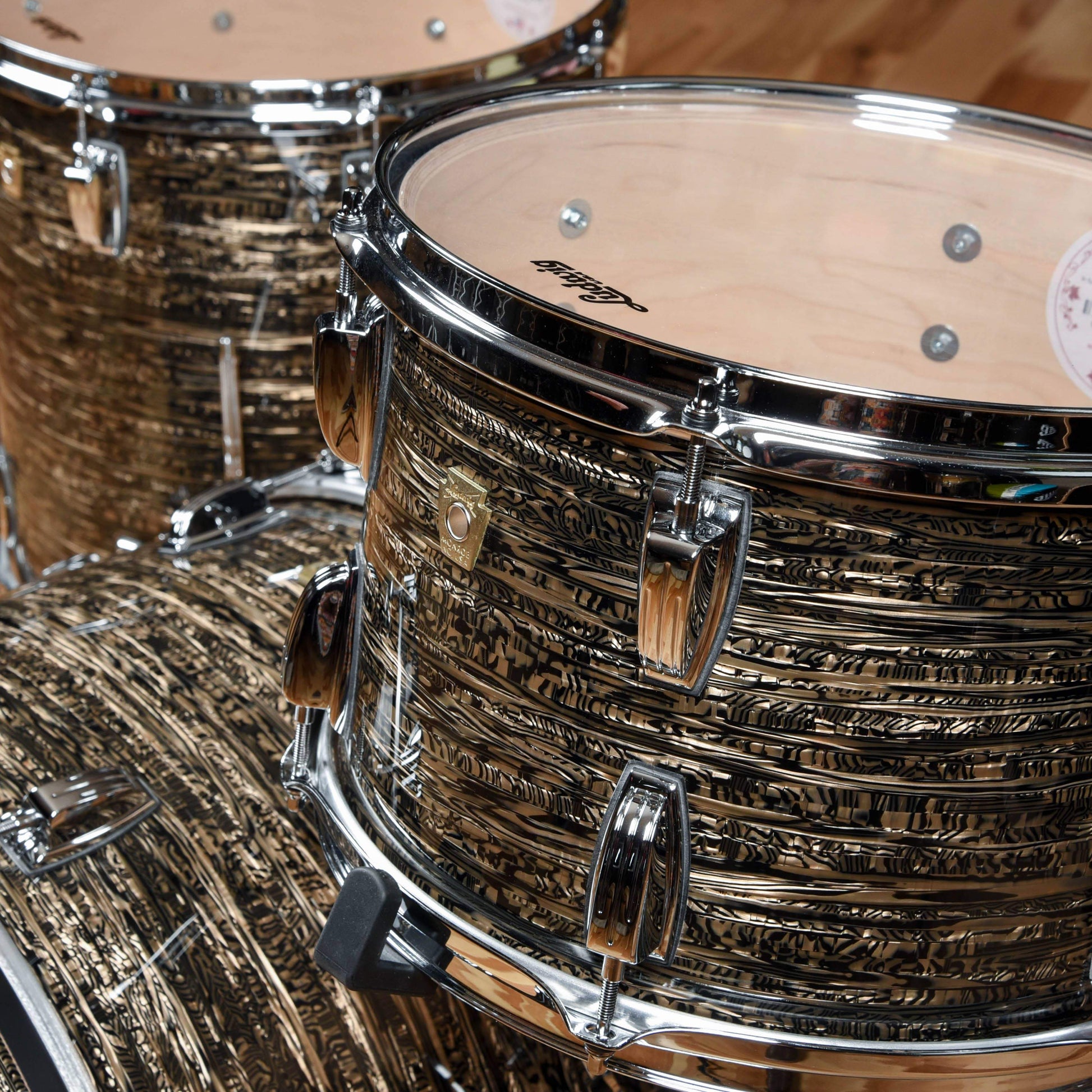 Ludwig Classic Maple Chicago Series 13/16/22 3pc. Drum Kit Bamboo Strata Drums and Percussion / Acoustic Drums / Full Acoustic Kits