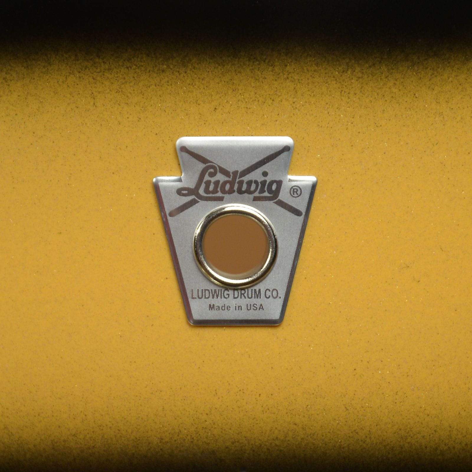 Ludwig Club Date 12/14/20 3pc. Drum Kit Vintage Black/Gold Duco Drums and Percussion / Acoustic Drums / Full Acoustic Kits