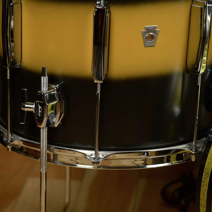 Ludwig Club Date 12/14/20 3pc. Drum Kit Vintage Black/Gold Duco Drums and Percussion / Acoustic Drums / Full Acoustic Kits