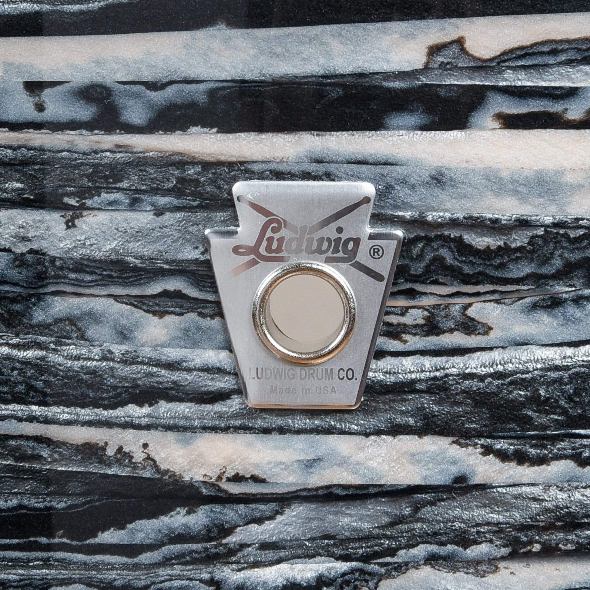 Ludwig Club Date 12/14/20 3pc. Drum Kit Vintage Black Oyster w/Bowtie Lugs & White Interiors (CDE Exclusive) Drums and Percussion / Acoustic Drums / Full Acoustic Kits