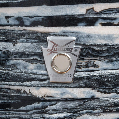 Ludwig Club Date 12/14/20 3pc. Drum Kit Vintage Black Oyster w/Bowtie Lugs & White Interiors (CDE Exclusive) Drums and Percussion / Acoustic Drums / Full Acoustic Kits