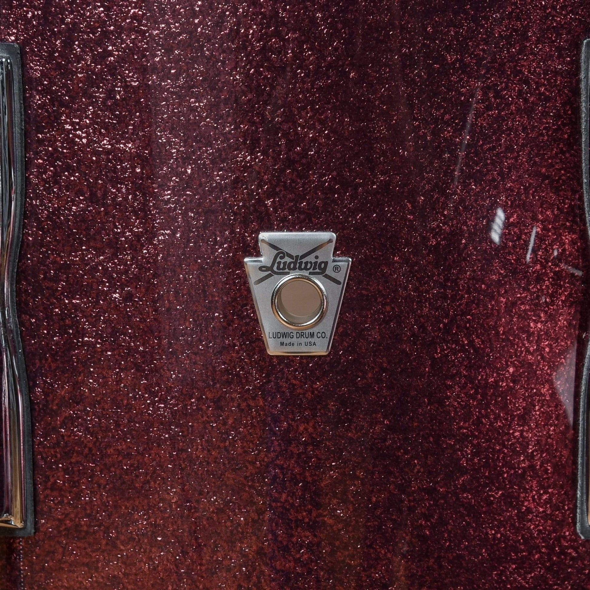 Ludwig Club Date 13/16/22 3pc. Drum Kit Burgundy Mist w/Bowtie Lugs & White Interior (CDE Exclusive) Drums and Percussion / Acoustic Drums / Full Acoustic Kits