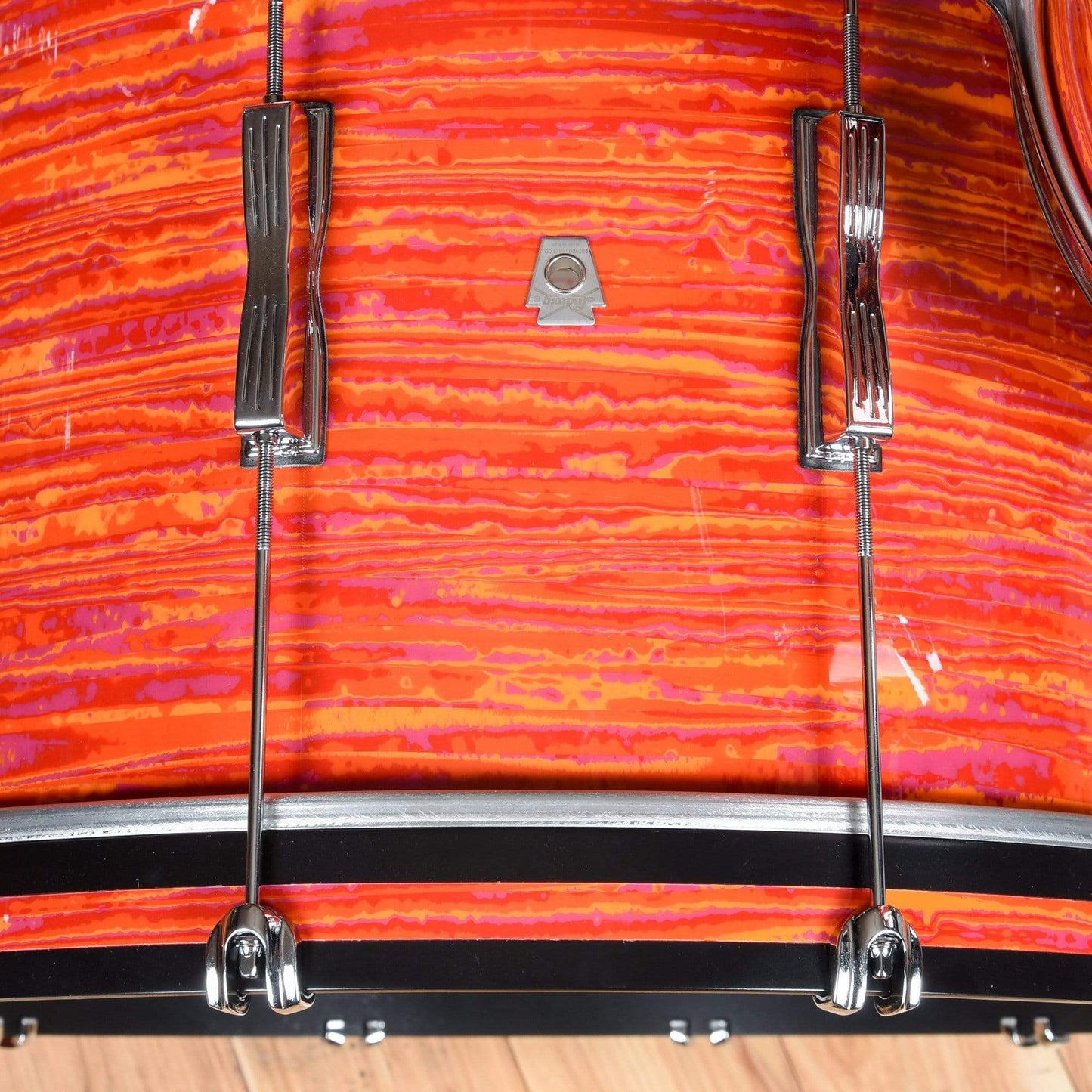 Ludwig Club Date 13/16/22 3pc. Drum Kit Mod Orange w/Bowtie Lugs & White Interiors (CDE Exclusive) Drums and Percussion / Acoustic Drums / Full Acoustic Kits