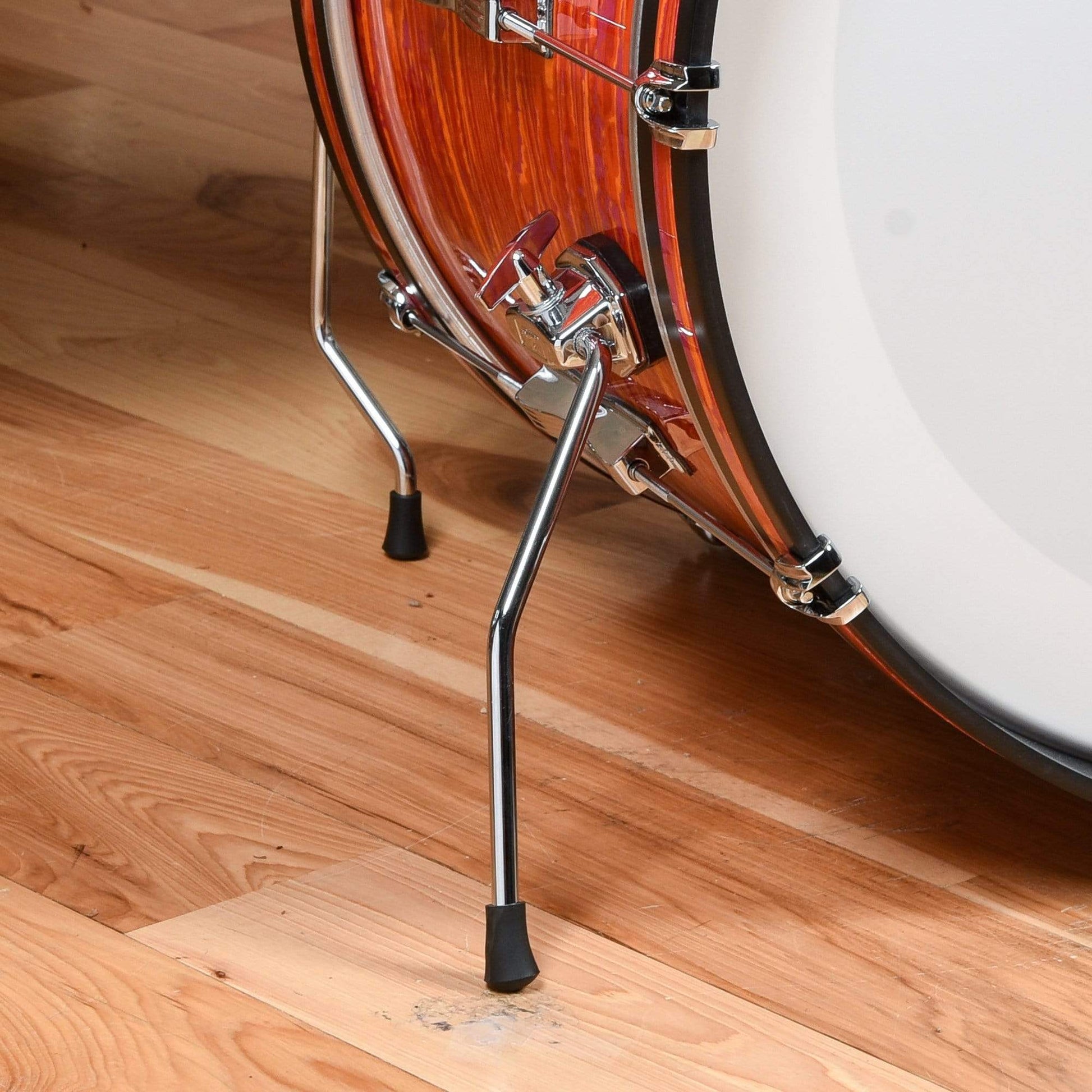 Ludwig Club Date 13/16/22 3pc. Drum Kit Mod Orange w/Bowtie Lugs & White Interiors (CDE Exclusive) Drums and Percussion / Acoustic Drums / Full Acoustic Kits