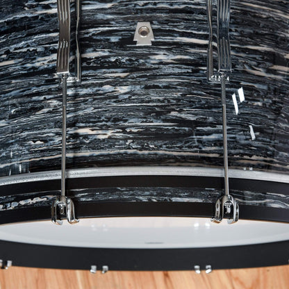 Ludwig Club Date 13/16/22 3pc. Drum Kit Vintage Black Oyster w/Bowtie Lugs & White Interiors (CDE Exclusive) Drums and Percussion / Acoustic Drums / Full Acoustic Kits