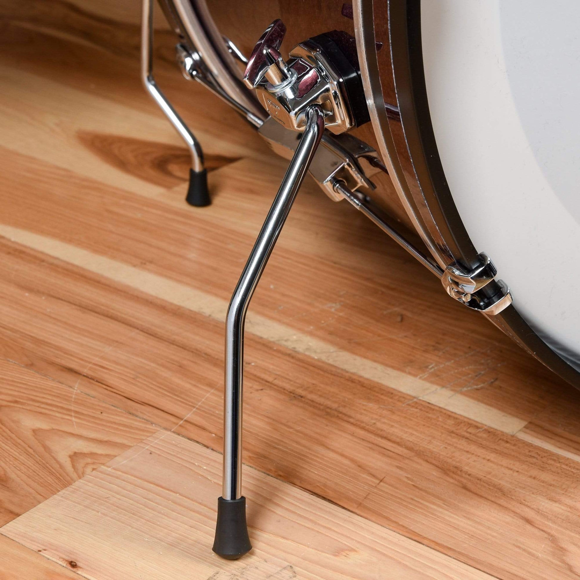 Ludwig Club Date 13/16/24 3pc. Drum Kit Burgundy Mist w/Bowtie Lugs & White Interior (CDE Exclusive) Drums and Percussion / Acoustic Drums / Full Acoustic Kits