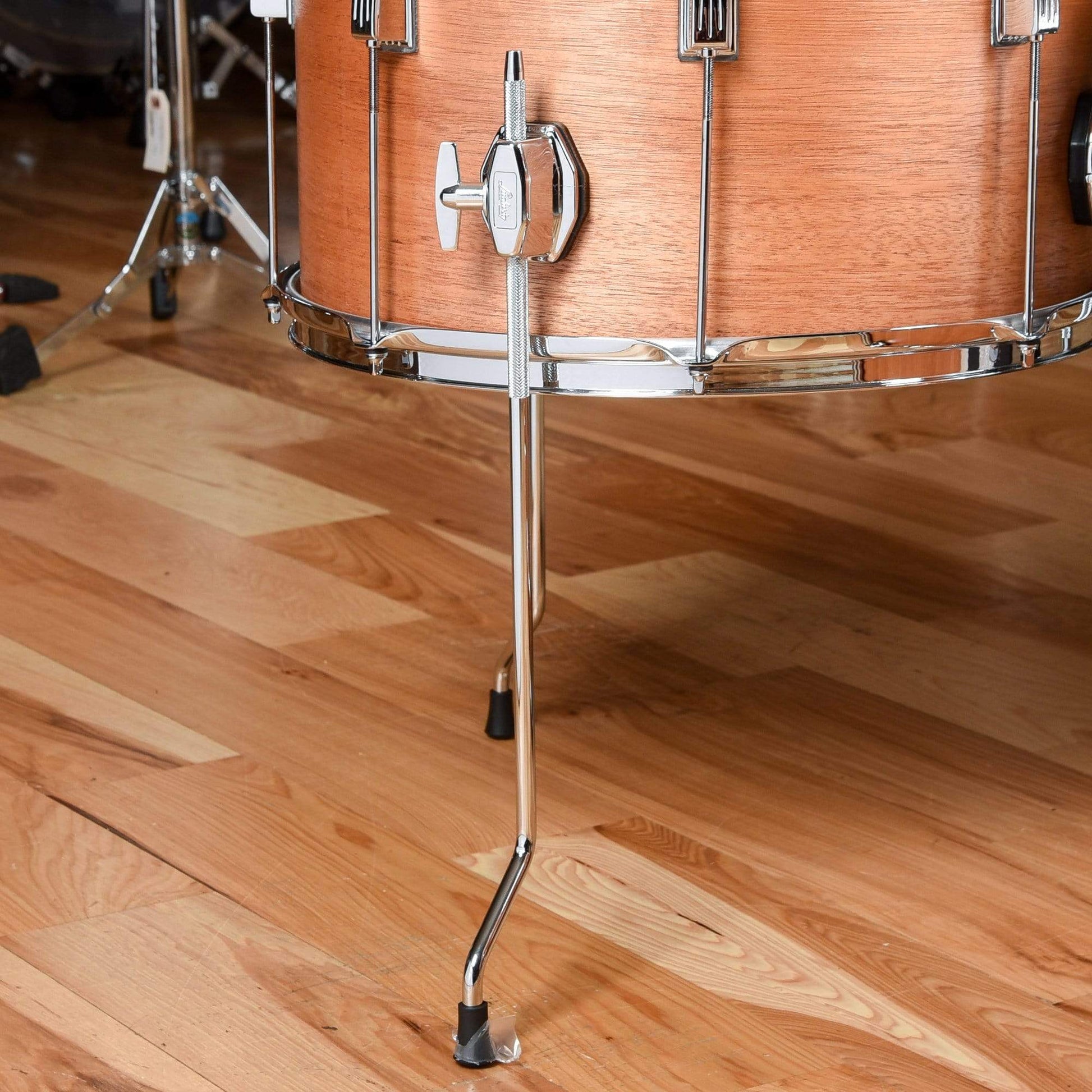 Ludwig Club Date 13/16/24 3pc. Drum Kit Mahogany Satin Lacquer w/Bowtie Lugs & White Interior (CDE Exclusive) Drums and Percussion / Acoustic Drums / Full Acoustic Kits