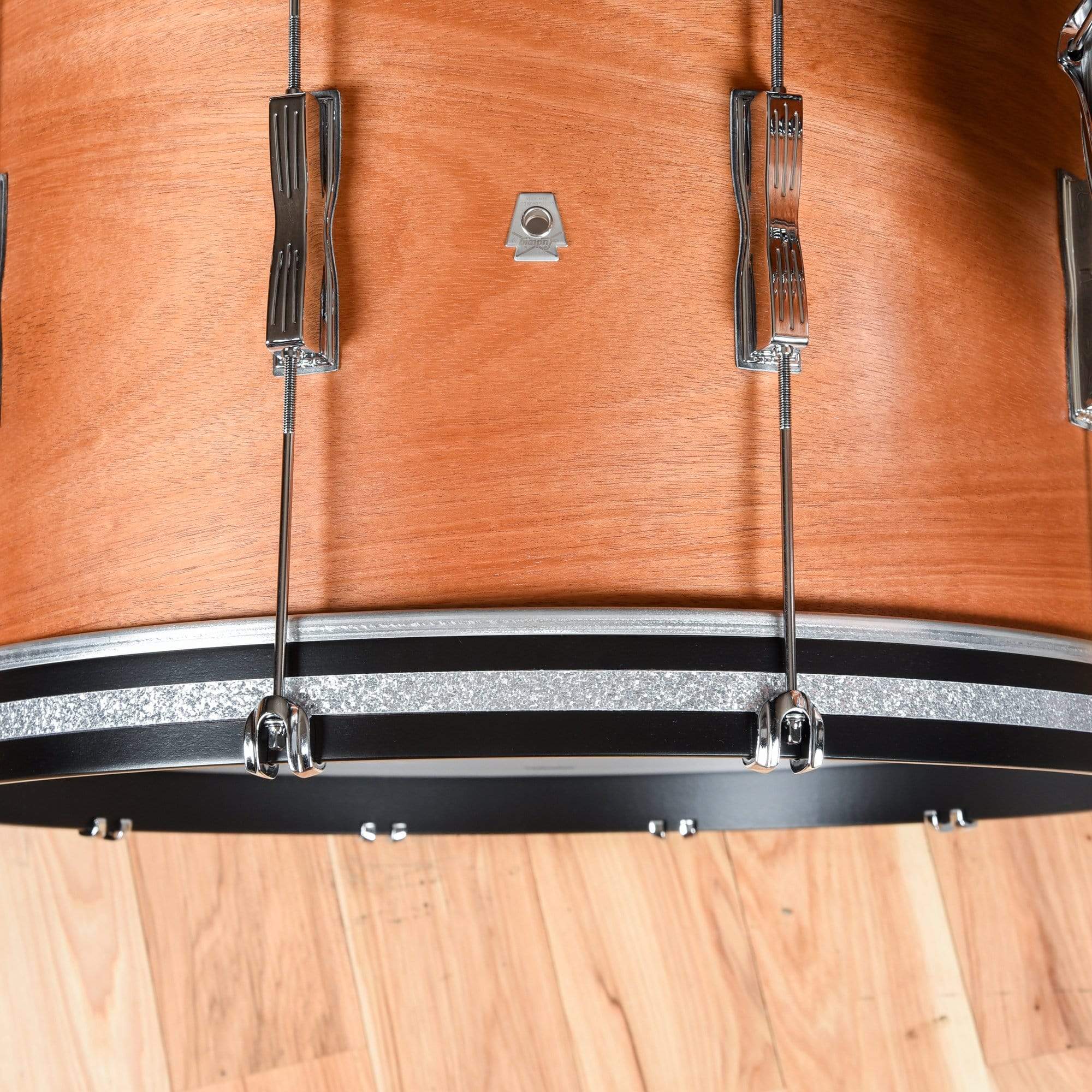Ludwig Club Date 13/16/24 3pc. Drum Kit Mahogany Satin Lacquer w/Bowtie Lugs & White Interior (CDE Exclusive) Drums and Percussion / Acoustic Drums / Full Acoustic Kits