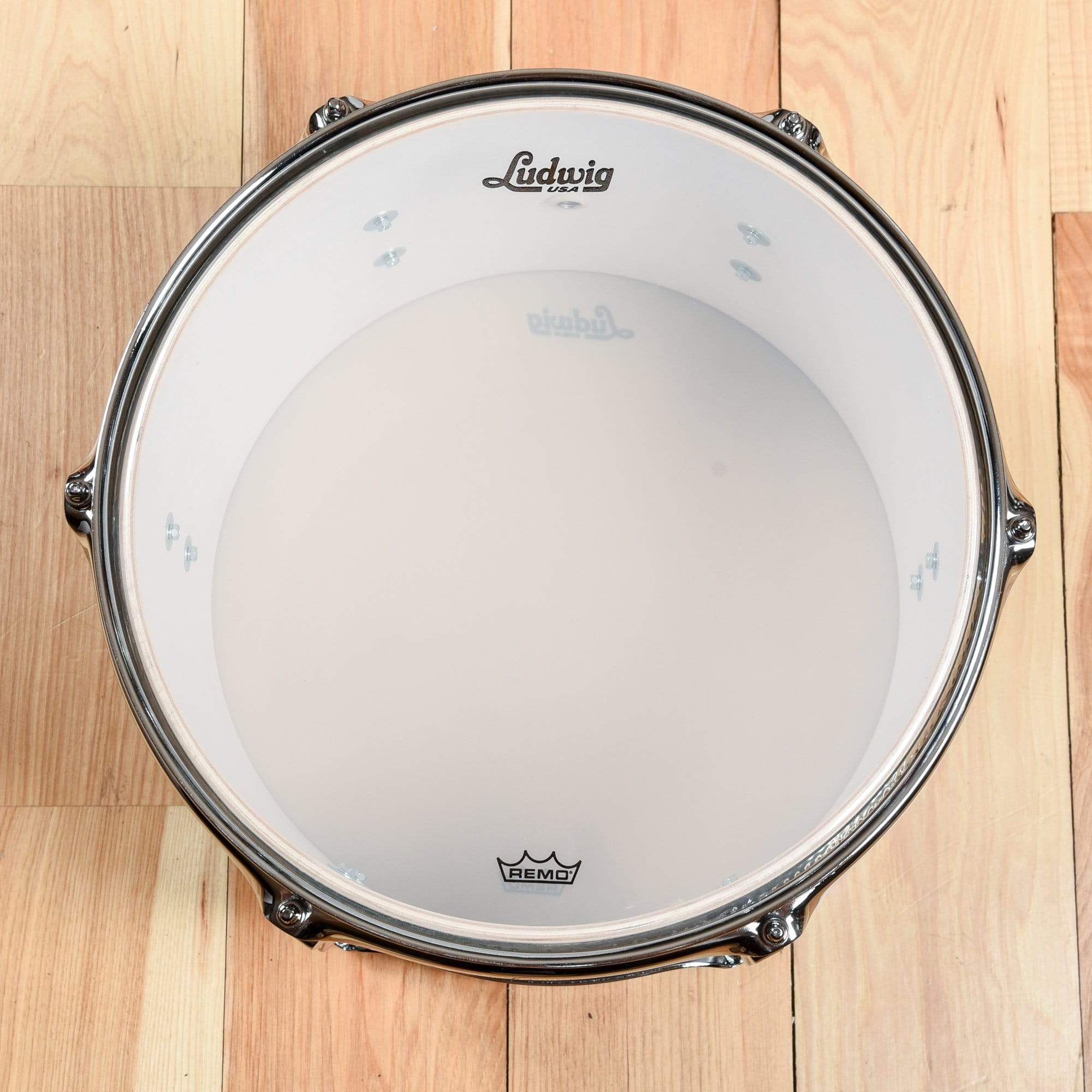 Ludwig Club Date 13/16/24 3pc. Drum Kit Vintage Black Oyster w/Bowtie Lugs & White Interiors (CDE Exclusive) Drums and Percussion / Acoustic Drums / Full Acoustic Kits