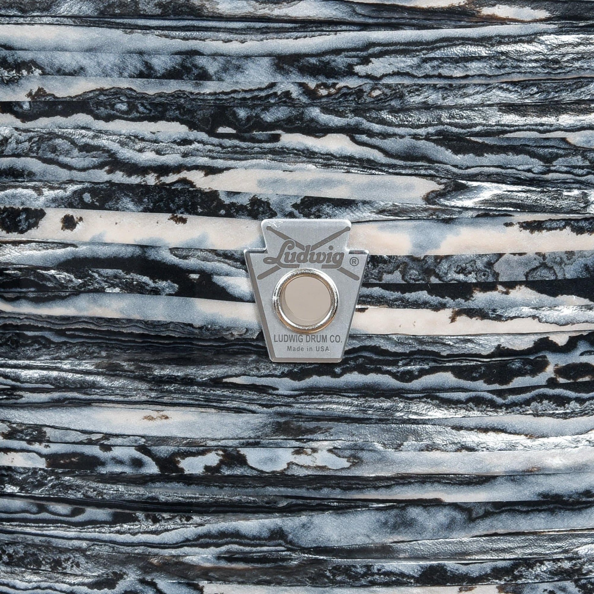 Ludwig Club Date 13/16/24 3pc. Drum Kit Vintage Black Oyster w/Bowtie Lugs & White Interiors (CDE Exclusive) Drums and Percussion / Acoustic Drums / Full Acoustic Kits