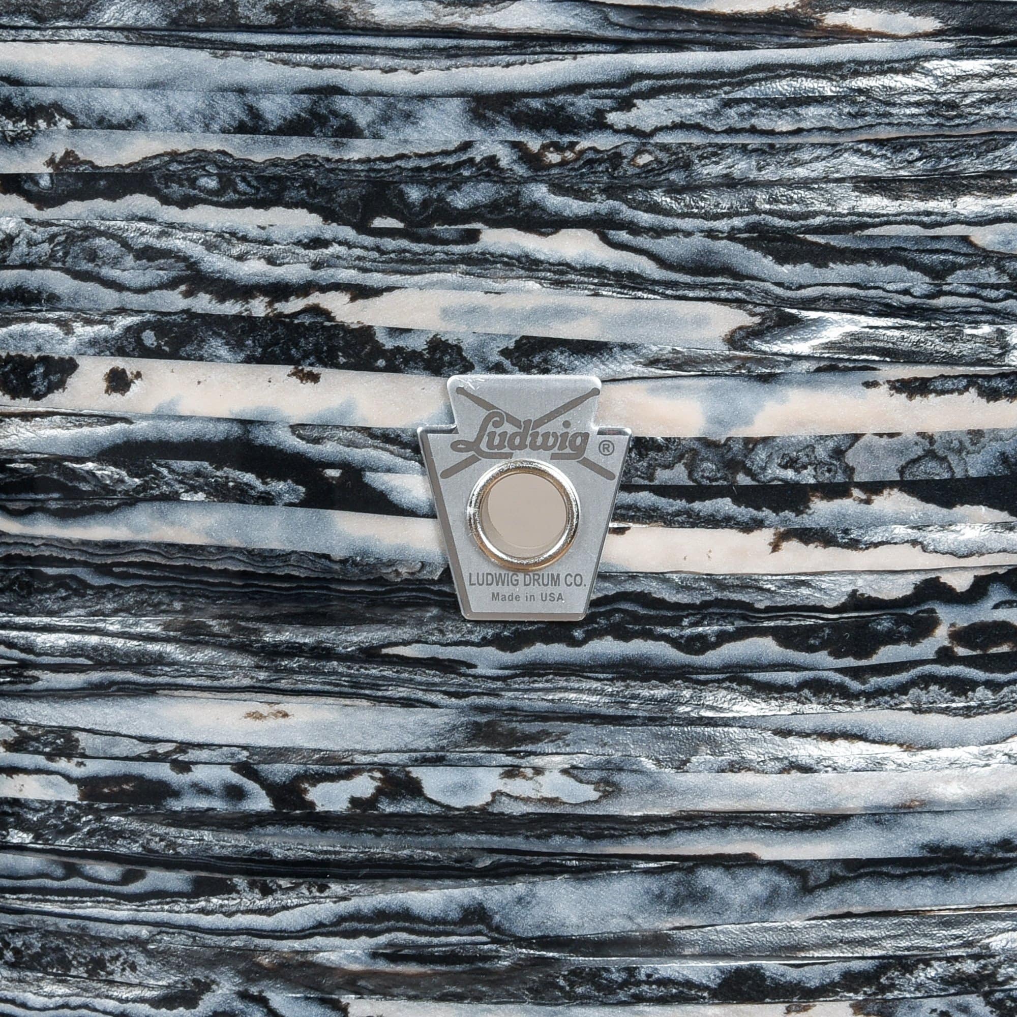 Ludwig Club Date 13/16/24 3pc. Drum Kit Vintage Black Oyster w/Bowtie Lugs & White Interiors (CDE Exclusive) Drums and Percussion / Acoustic Drums / Full Acoustic Kits