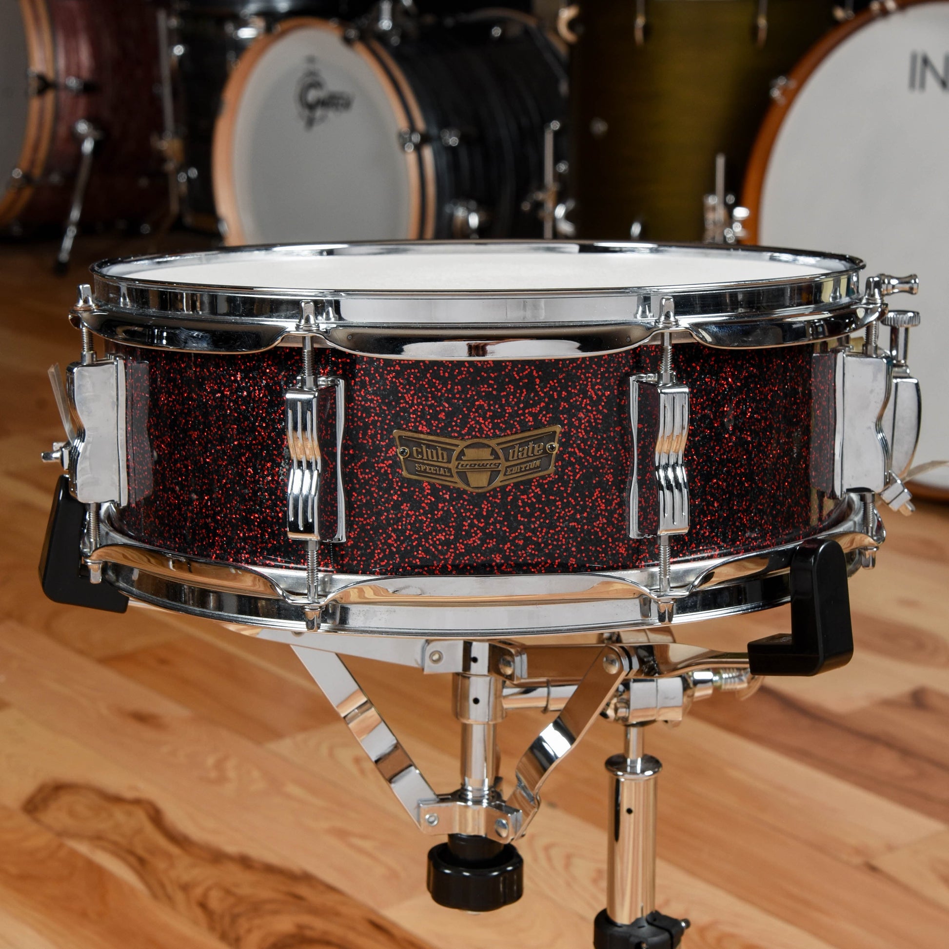 Ludwig Club Date SE 12/14/20 Drum Kit Burgundy Sparkle Drums and Percussion / Acoustic Drums / Full Acoustic Kits