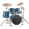 Ludwig Element Evolution 10/12/14/20/5x14 5pc. Drum Kit Blue Sparkle w/Hardware & Zildjian I Series Cymbals Drums and Percussion / Acoustic Drums / Full Acoustic Kits