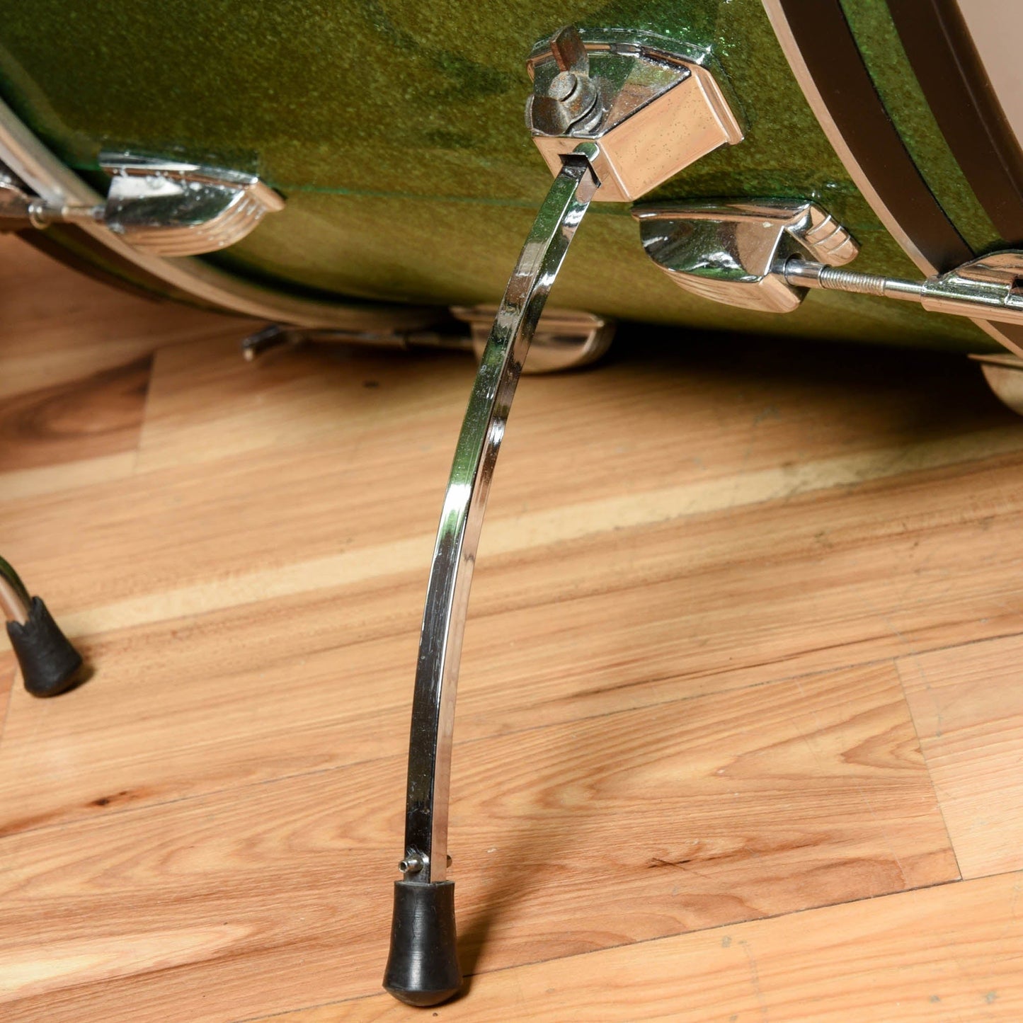 Ludwig Ludwig 12/13/16/22 1970's 4pc Drum Kit Green Sparkle Drums and Percussion / Acoustic Drums / Full Acoustic Kits