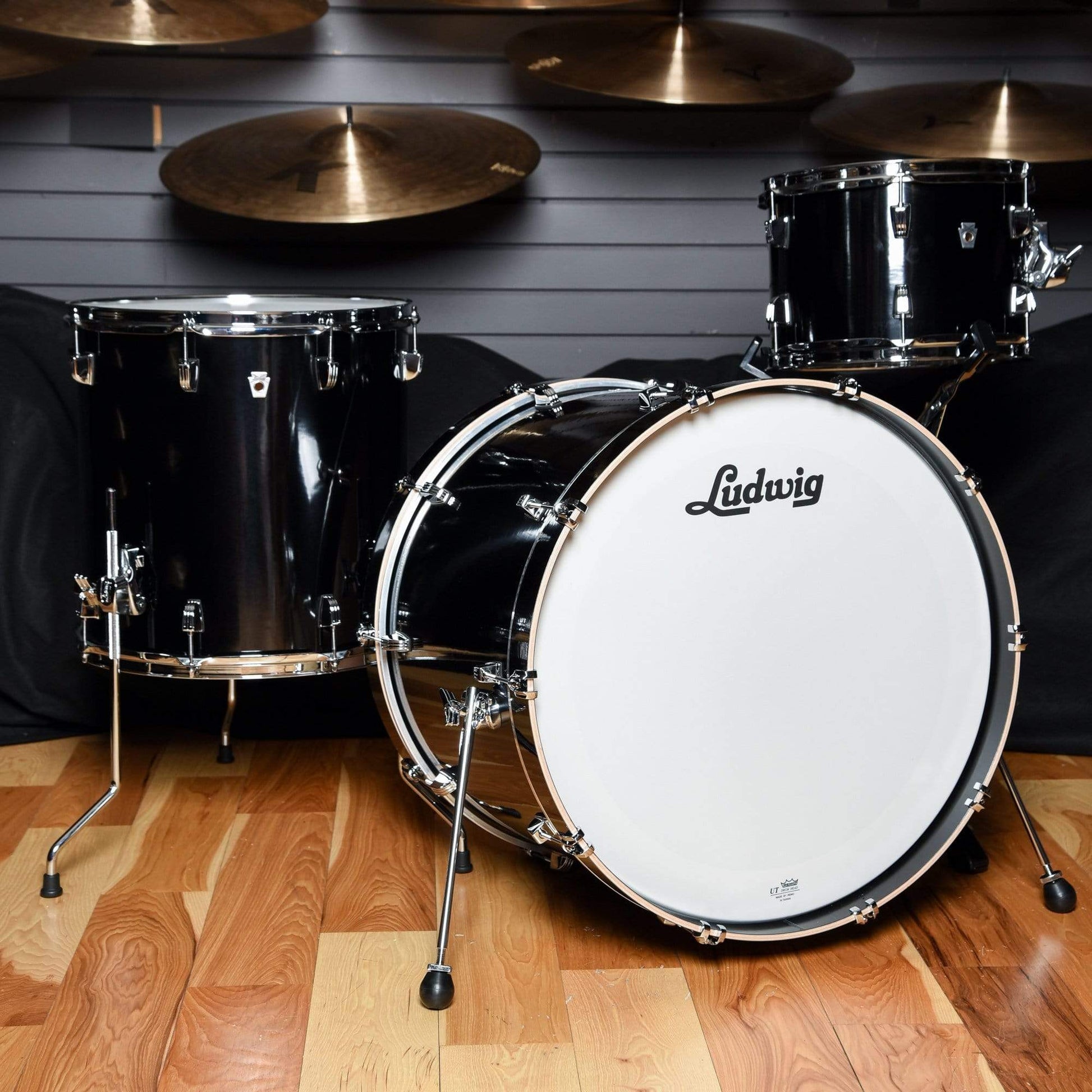 Ludwig NeuSonic 12/16/22 3pc. Drum Black Cortex Drums and Percussion / Acoustic Drums / Full Acoustic Kits