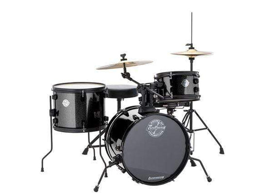 Ludwig Questlove Pocket 10/12/13/16 4pc. Drum Kit Black Sparkle w/Hardware & Cymbals Drums and Percussion / Acoustic Drums / Full Acoustic Kits
