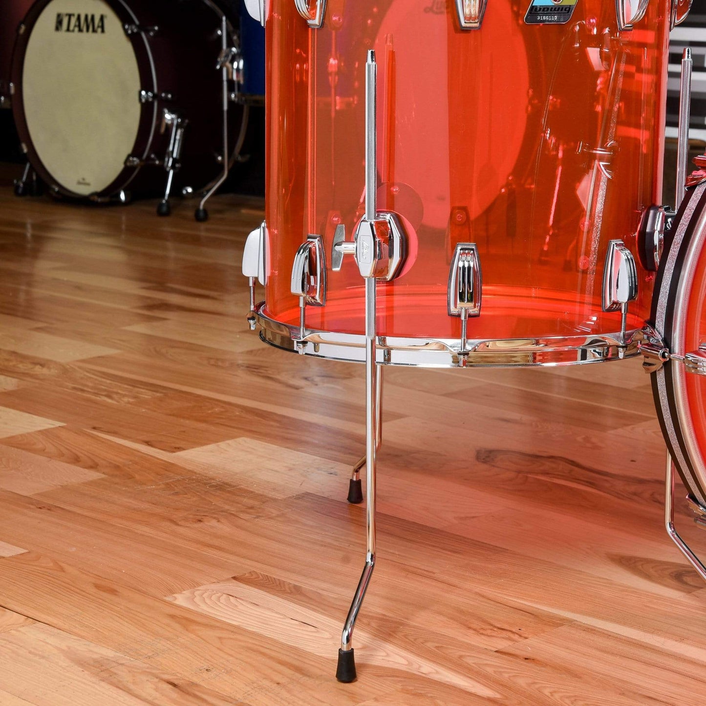 Ludwig Vistalite 13/16/22 3pc. Drum Kit Pink Drums and Percussion / Acoustic Drums / Full Acoustic Kits