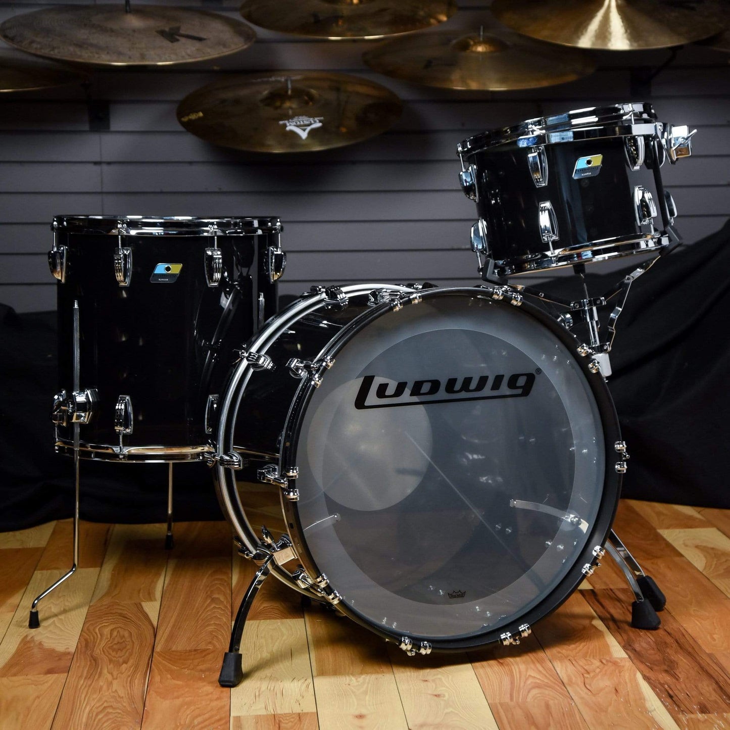 Ludwig Vistalite 13/16/22 3pc. Drum Kit Smoke Drums and Percussion / Acoustic Drums / Full Acoustic Kits