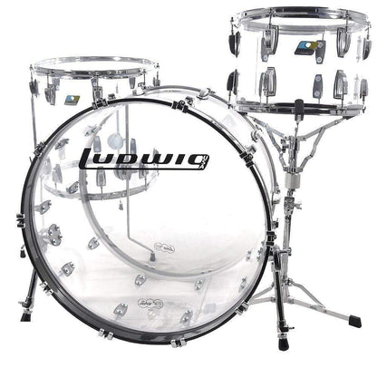 Ludwig Vistalite 13/16/24 3pc. Drum Kit Clear Drums and Percussion / Acoustic Drums / Full Acoustic Kits