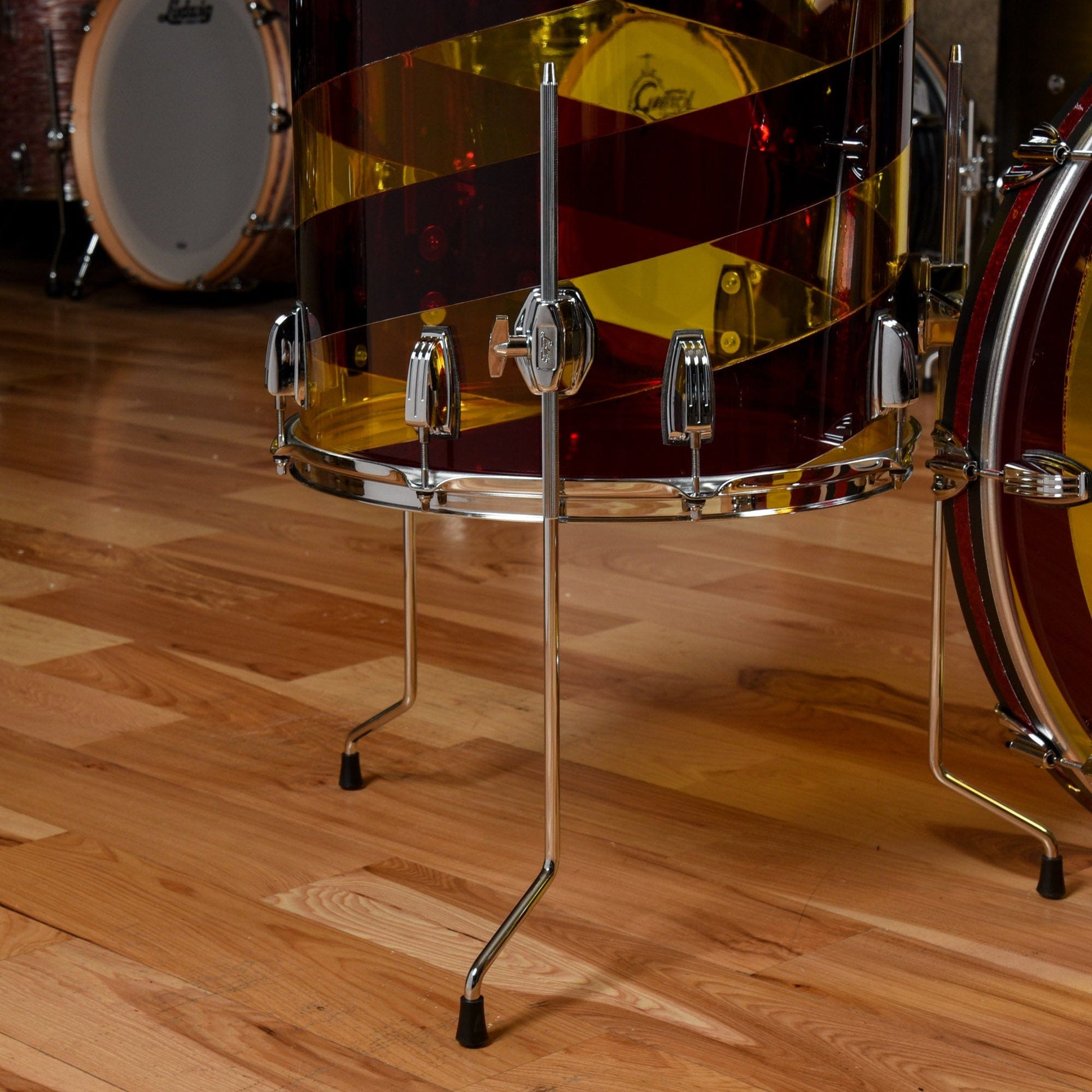 Ludwig Vistalite 13/16/24 3pc. Drum Kit Red/Yellow Limited Edition Drums and Percussion / Acoustic Drums / Full Acoustic Kits