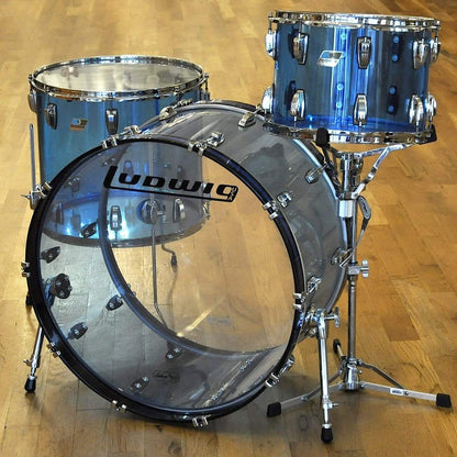 Ludwig Vistalite 14/18/26 3pc. Drum Kit Blue Drums and Percussion / Acoustic Drums / Full Acoustic Kits