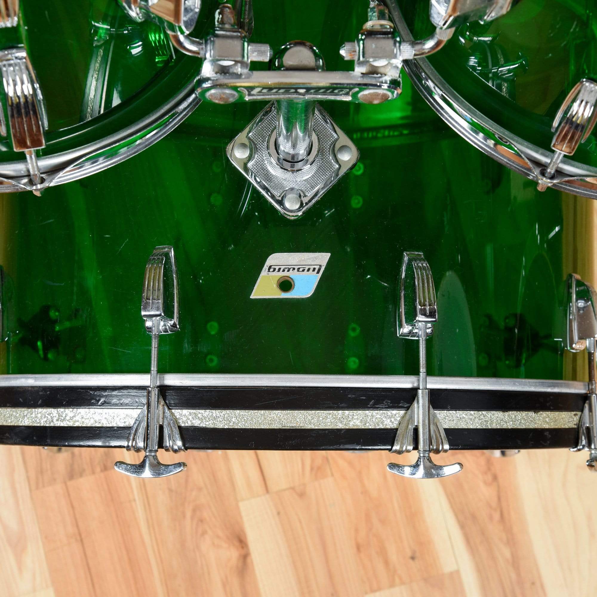 Ludwig Vistalite Green 1970s â Chicago Music Exchange