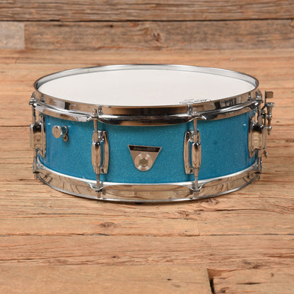 Ludwig 5.5x14 Standard 1970s Blue Mist Sparkle Snare Drum USED Drums and Percussion / Acoustic Drums / Snare