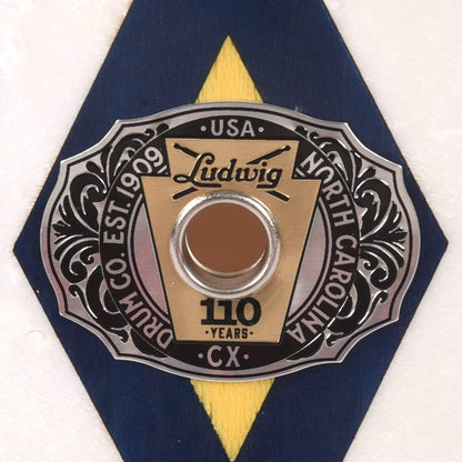 Ludwig 6.5x14 110th Anniversary Legacy Mahogany Snare Drum White w/Diamond Flash Inlay Drums and Percussion / Acoustic Drums / Snare