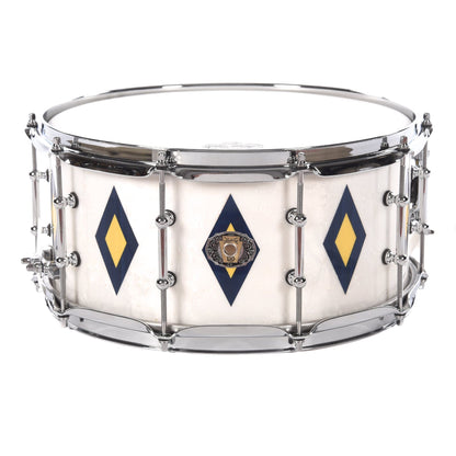 Ludwig 6.5x14 110th Anniversary Legacy Mahogany Snare Drum White w/Diamond Flash Inlay Drums and Percussion / Acoustic Drums / Snare