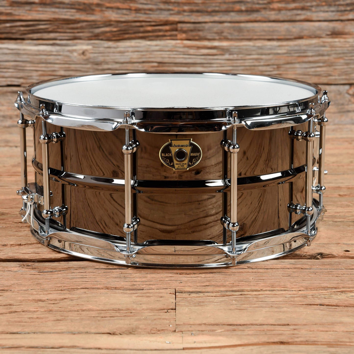 Ludwig 6.5x14 Black Magic Snare Drum w/Tube Lugs Drums and Percussion / Acoustic Drums / Snare