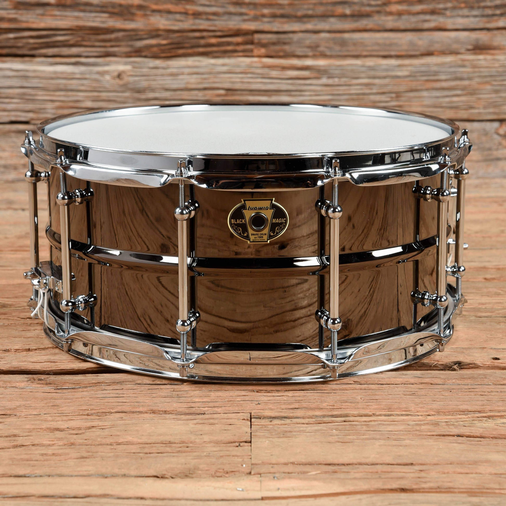 Ludwig 6.5x14 Black Magic Snare Drum w/Tube Lugs Drums and Percussion / Acoustic Drums / Snare