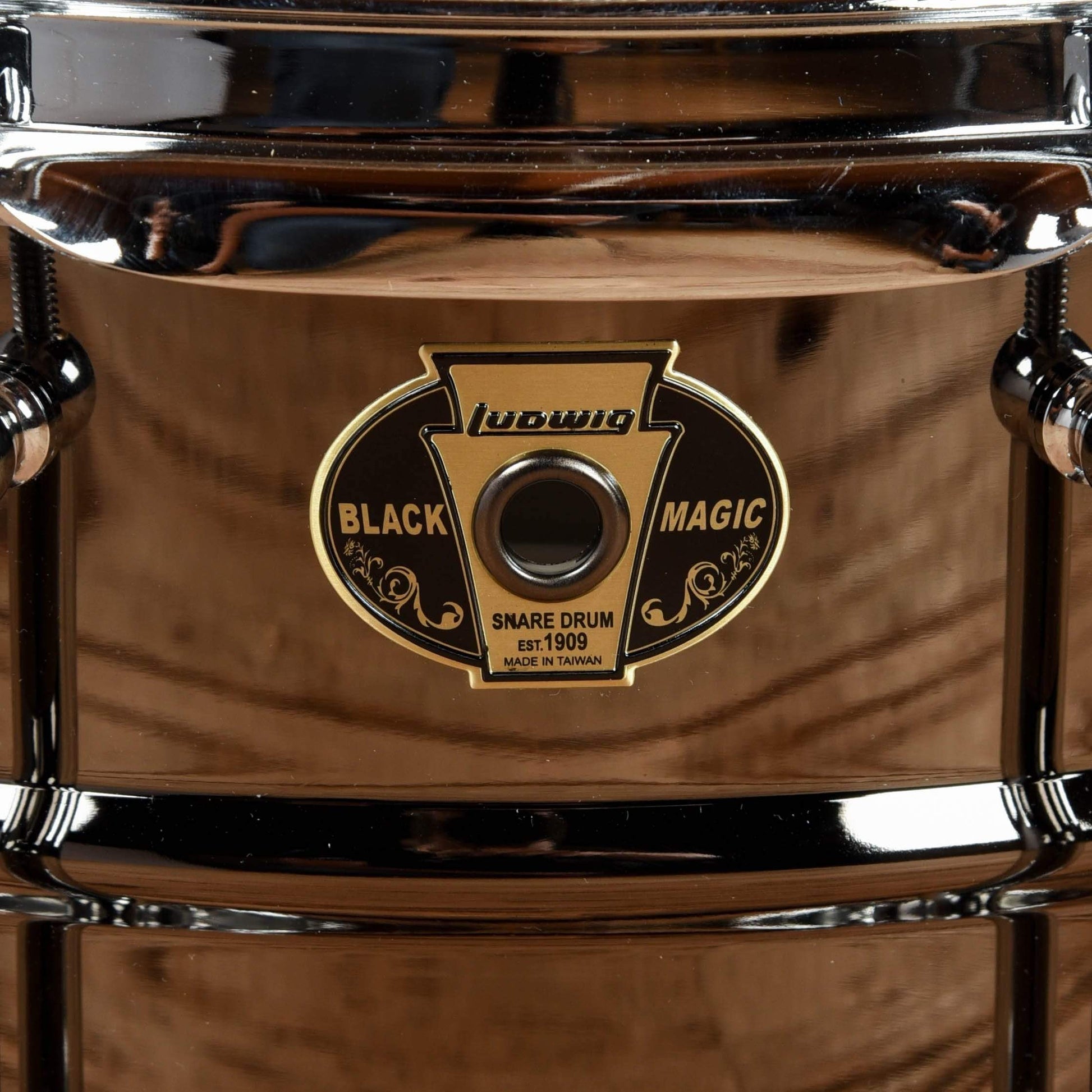 Ludwig 6.5x14 Black Magic Snare Drum w/Tube Lugs Drums and Percussion / Acoustic Drums / Snare
