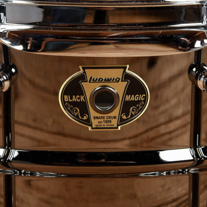 Ludwig 6.5x14 Black Magic Snare Drum w/Tube Lugs Drums and Percussion / Acoustic Drums / Snare