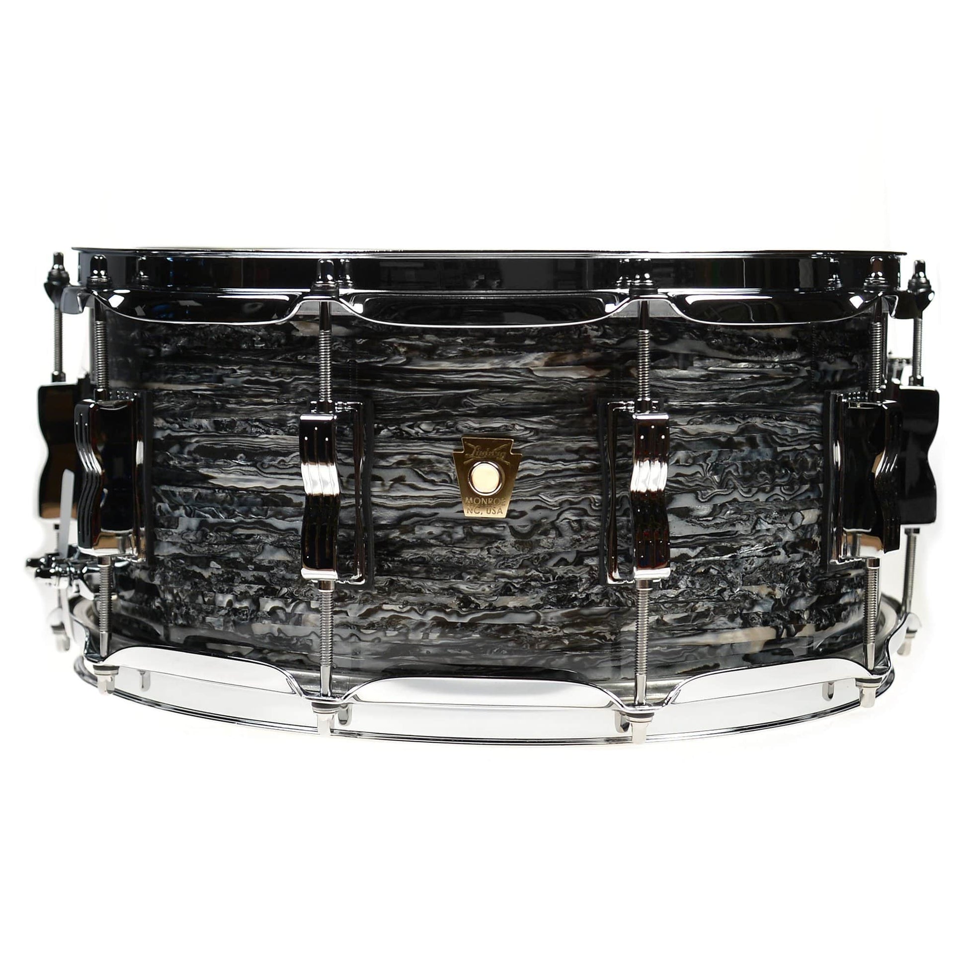 Ludwig 6.5x14 Classic Maple Snare Drum Vintage Black Oyster Drums and Percussion / Acoustic Drums / Snare