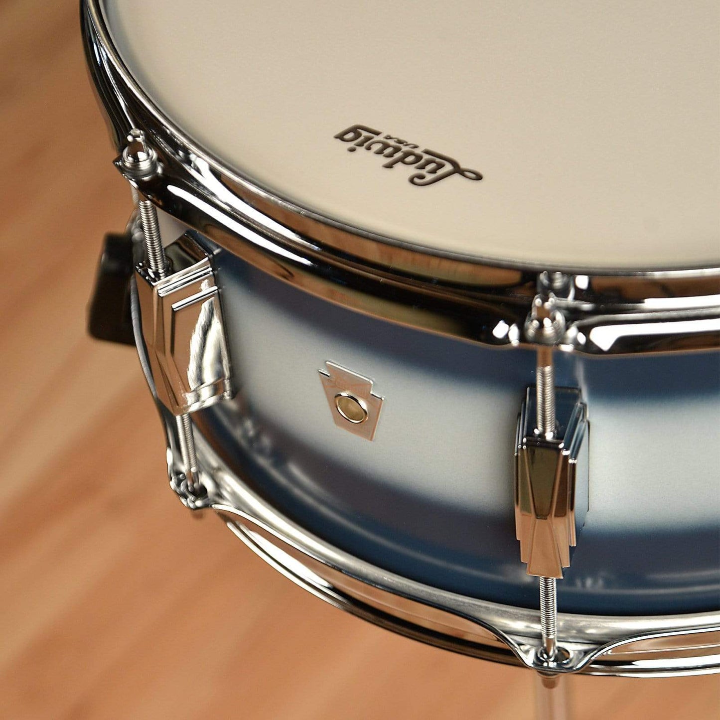 Ludwig 6.5x14 Club Date Vintage Snare Drum Blue/Silver Duco Drums and Percussion / Acoustic Drums / Snare