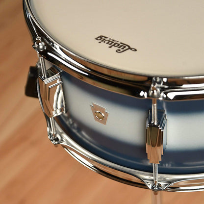 Ludwig 6.5x14 Club Date Vintage Snare Drum Blue/Silver Duco Drums and Percussion / Acoustic Drums / Snare
