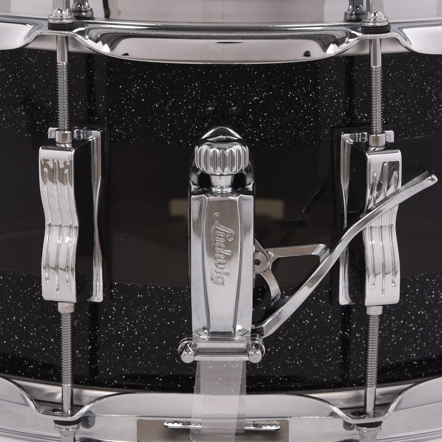 Ludwig 6.5x14 Vistalite Snare Drum Black Sparkle/Smoke/Black Sparkle Limited Edition Drums and Percussion / Acoustic Drums / Snare