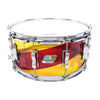 Ludwig 6.5x14 Vistalite Snare Drum Red/Yellow Limited Edition Drums and Percussion / Acoustic Drums / Snare