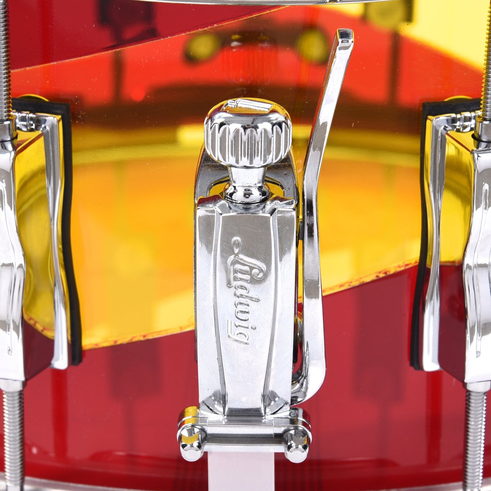 Ludwig 6.5x14 Vistalite Snare Drum Red/Yellow Limited Edition Drums and Percussion / Acoustic Drums / Snare