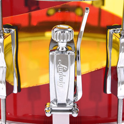 Ludwig 6.5x14 Vistalite Snare Drum Red/Yellow Limited Edition Drums and Percussion / Acoustic Drums / Snare