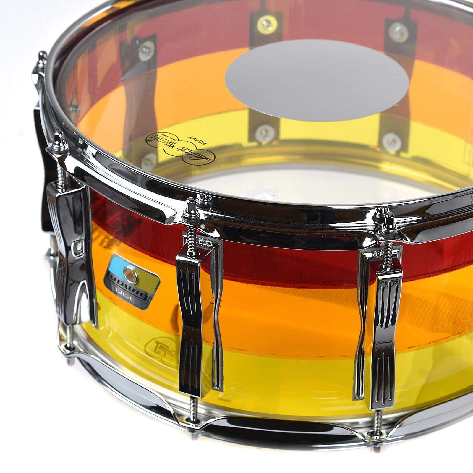 Ludwig 6.5x14 Vistalite Snare Drum Tequila Sunrise â Chicago Music Exchange
