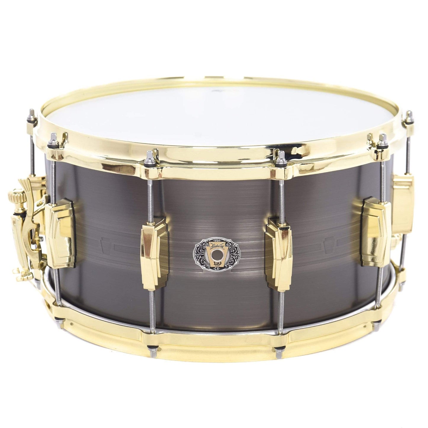 Ludwig 7x14 110th Anniversary Heirloom Black Brass Snare Drum Drums and Percussion / Acoustic Drums / Snare