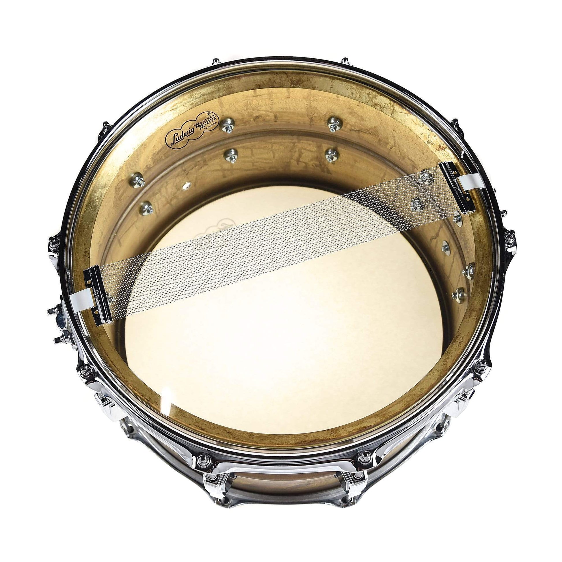 Ludwig 8x14 Raw Brass Phonic Snare Drum Drums and Percussion / Acoustic Drums / Snare