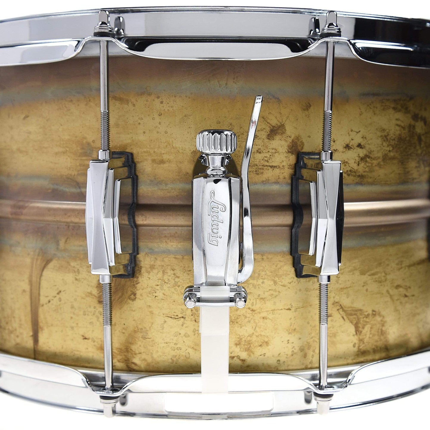 Ludwig 8x14 Raw Brass Phonic Snare Drum Drums and Percussion / Acoustic Drums / Snare