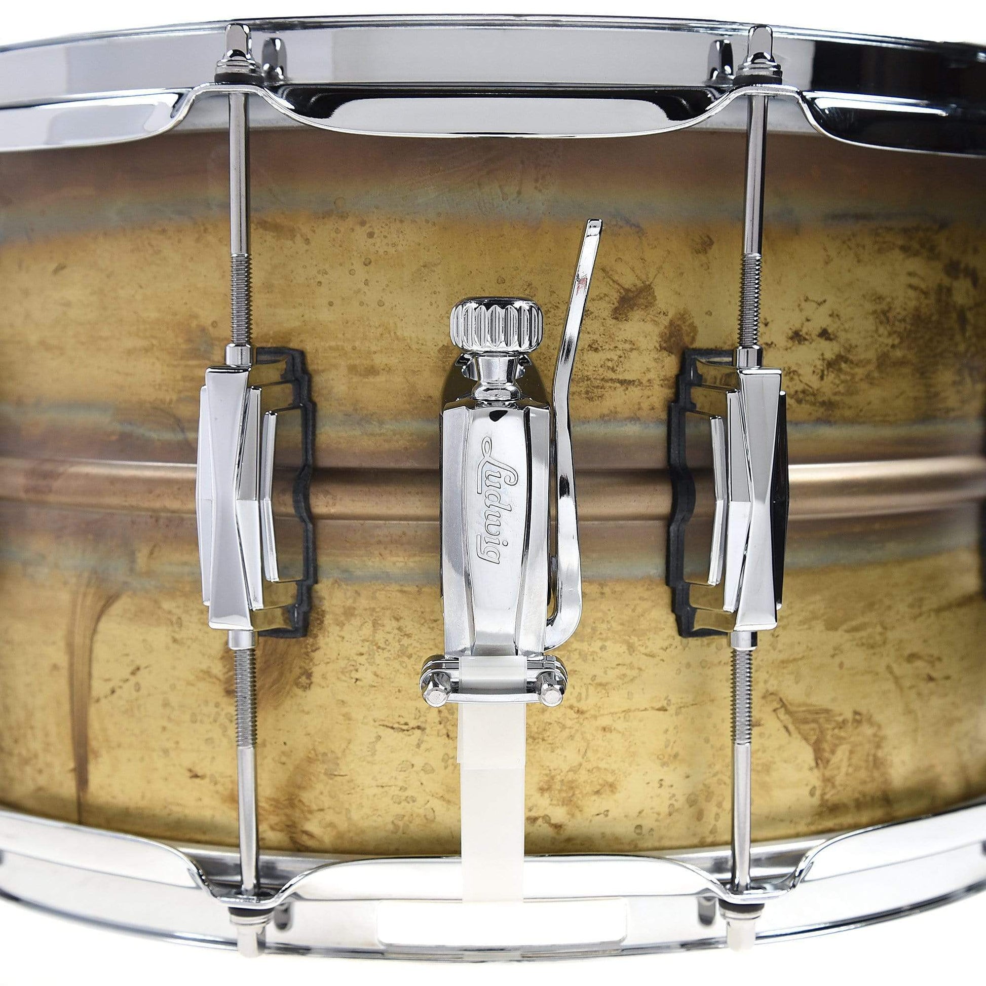 Ludwig 8x14 Raw Brass Phonic Snare Drum Drums and Percussion / Acoustic Drums / Snare