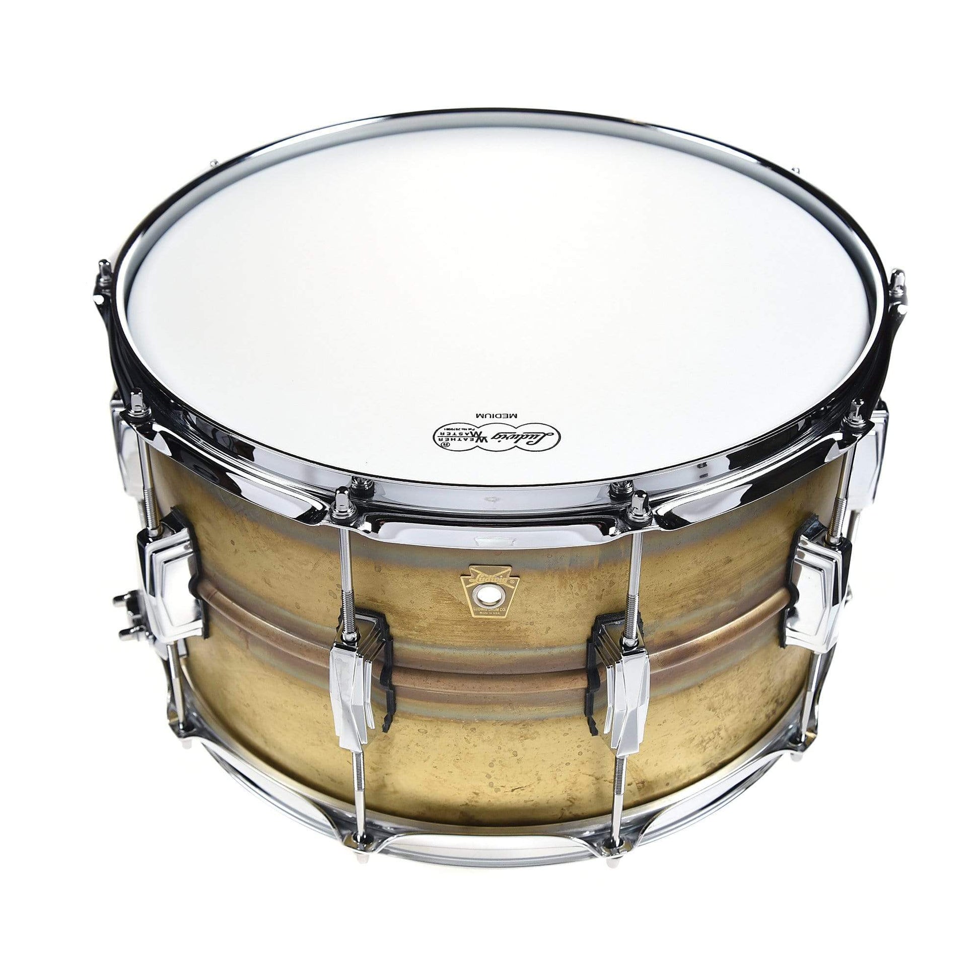 Ludwig 8x14 Raw Brass Phonic Snare Drum Drums and Percussion / Acoustic Drums / Snare